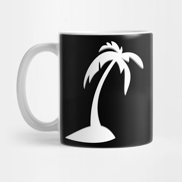 palm tree in white nature by FromBerlinGift